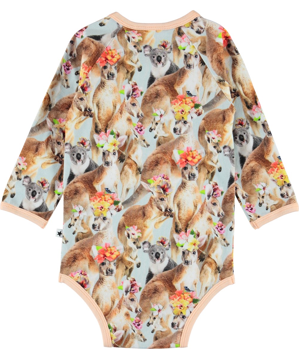 Fonda - Kindred Kangaroo - Ökologischer Baby Body mit Kängurus  