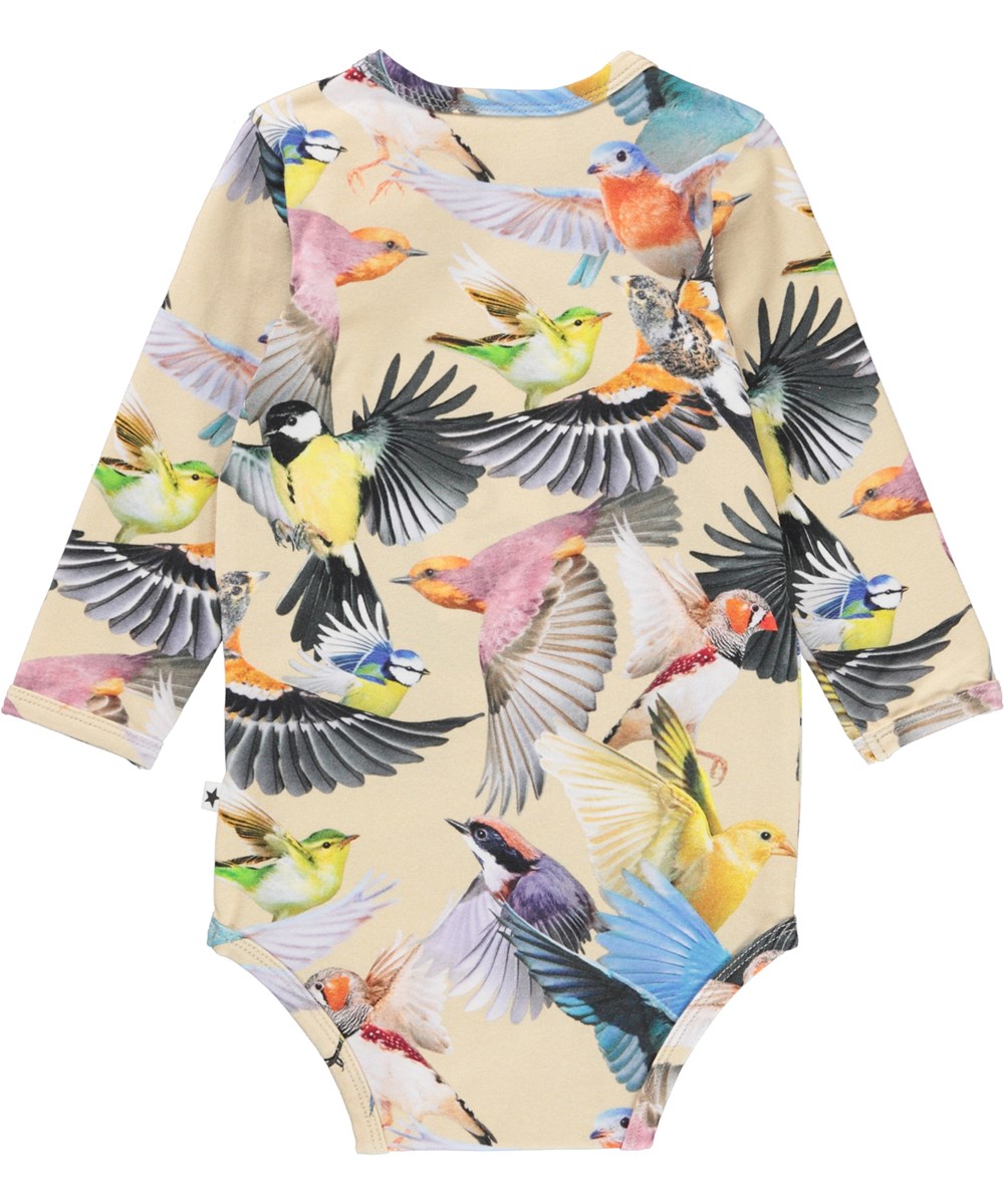 Foss - Whimsical - Öko-Babybody mit Vogelprint