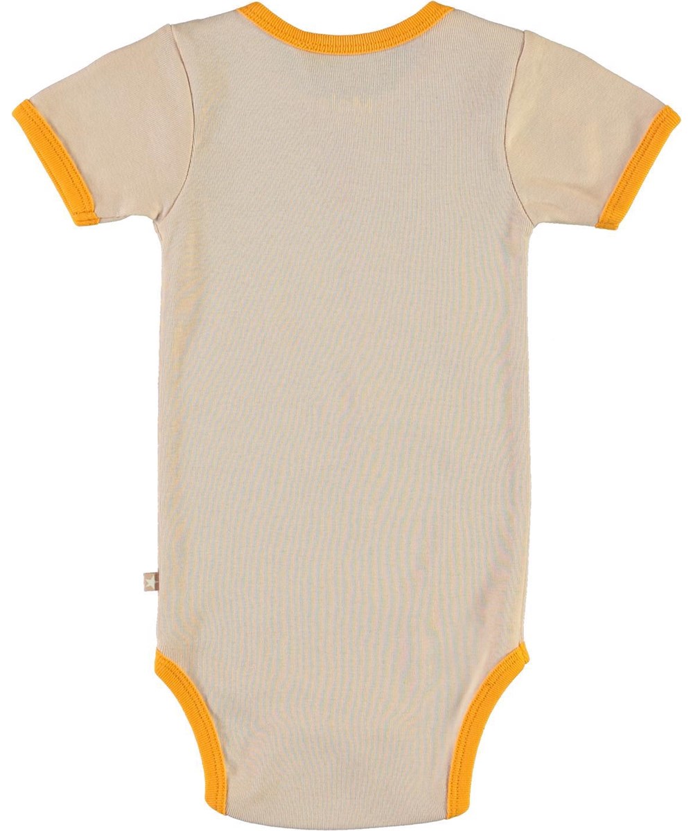 Fossie - Peekaboo - Öko Rosa Baby-Body mit Kaninchen