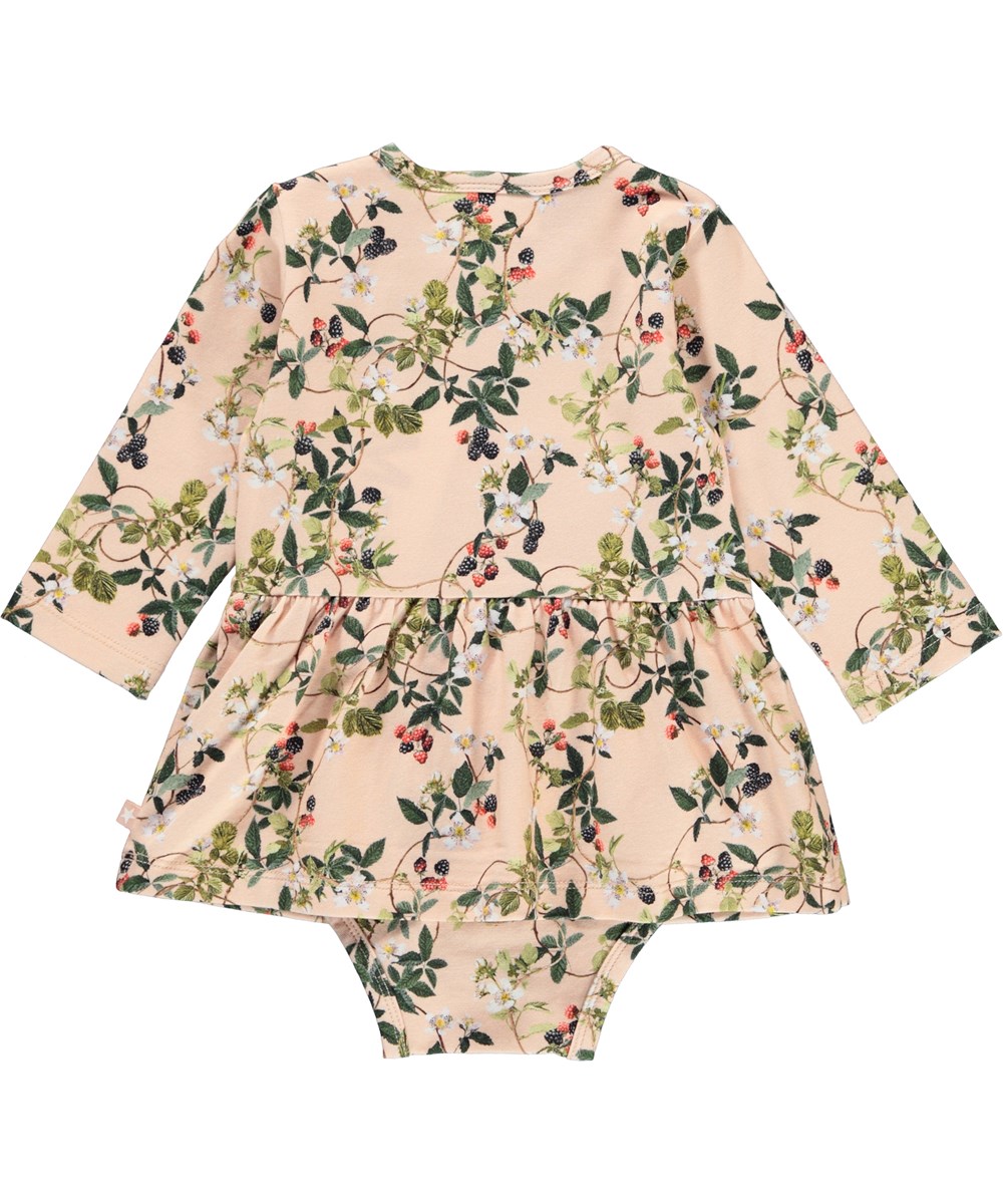 Frances - Bramble Rose - Babybody mit Schößchenrock und Brombeerdruck