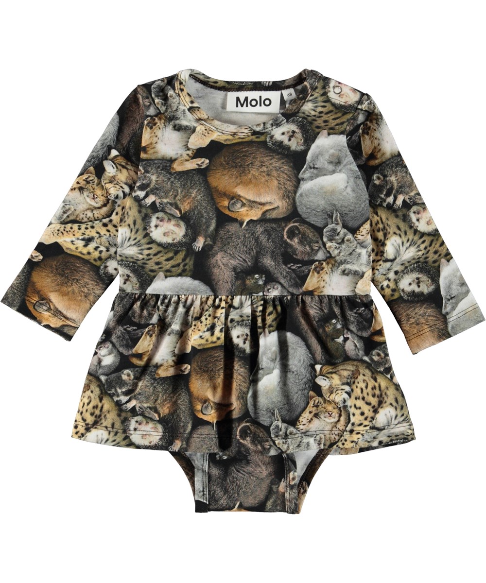 Frances - Hibernation - Babybody mit Schößchenrock und Tierdruck