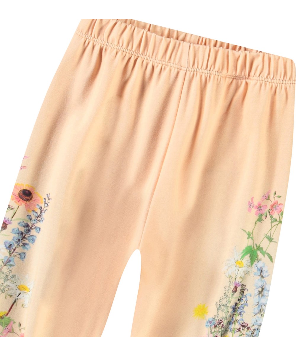 Selena - Meadow - Hose aus Öko-Baumwolle für Babys mit Blumenmuster.
