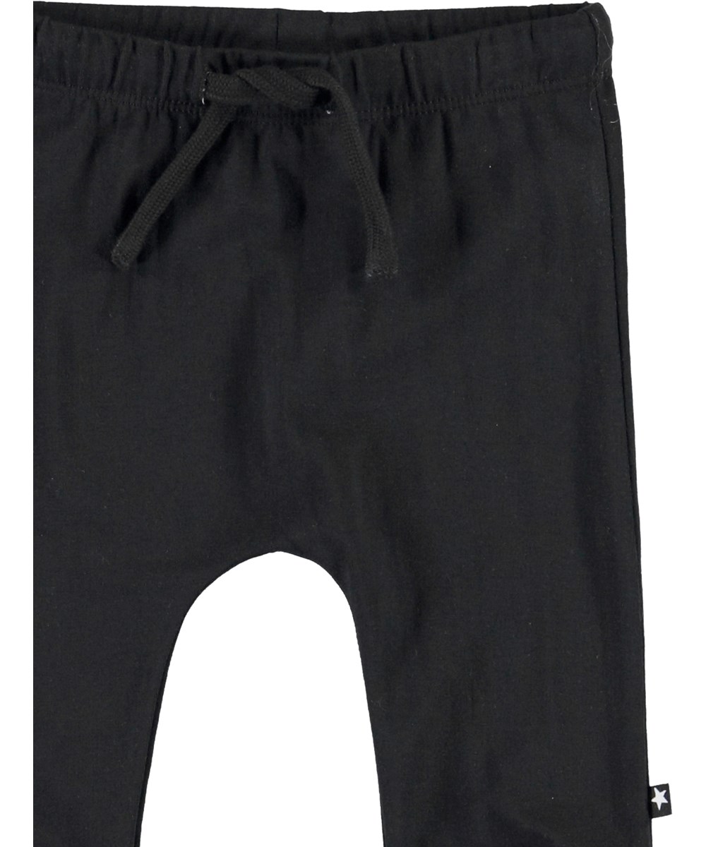 Sille - Black - Schwarze Öko-Babyhose