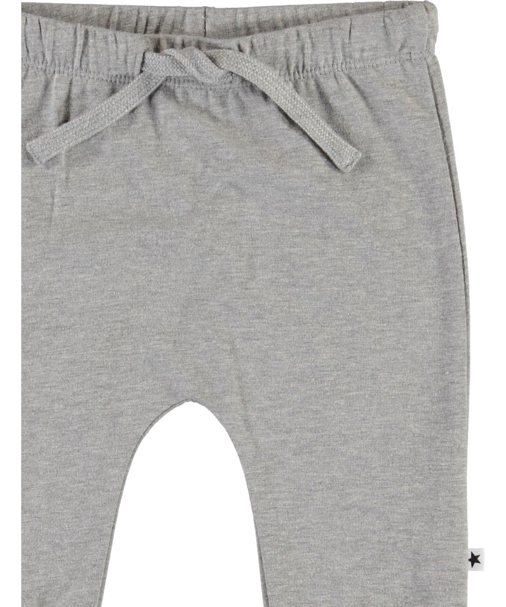 Sille - Grey Melange - Graue Öko-Babyhose