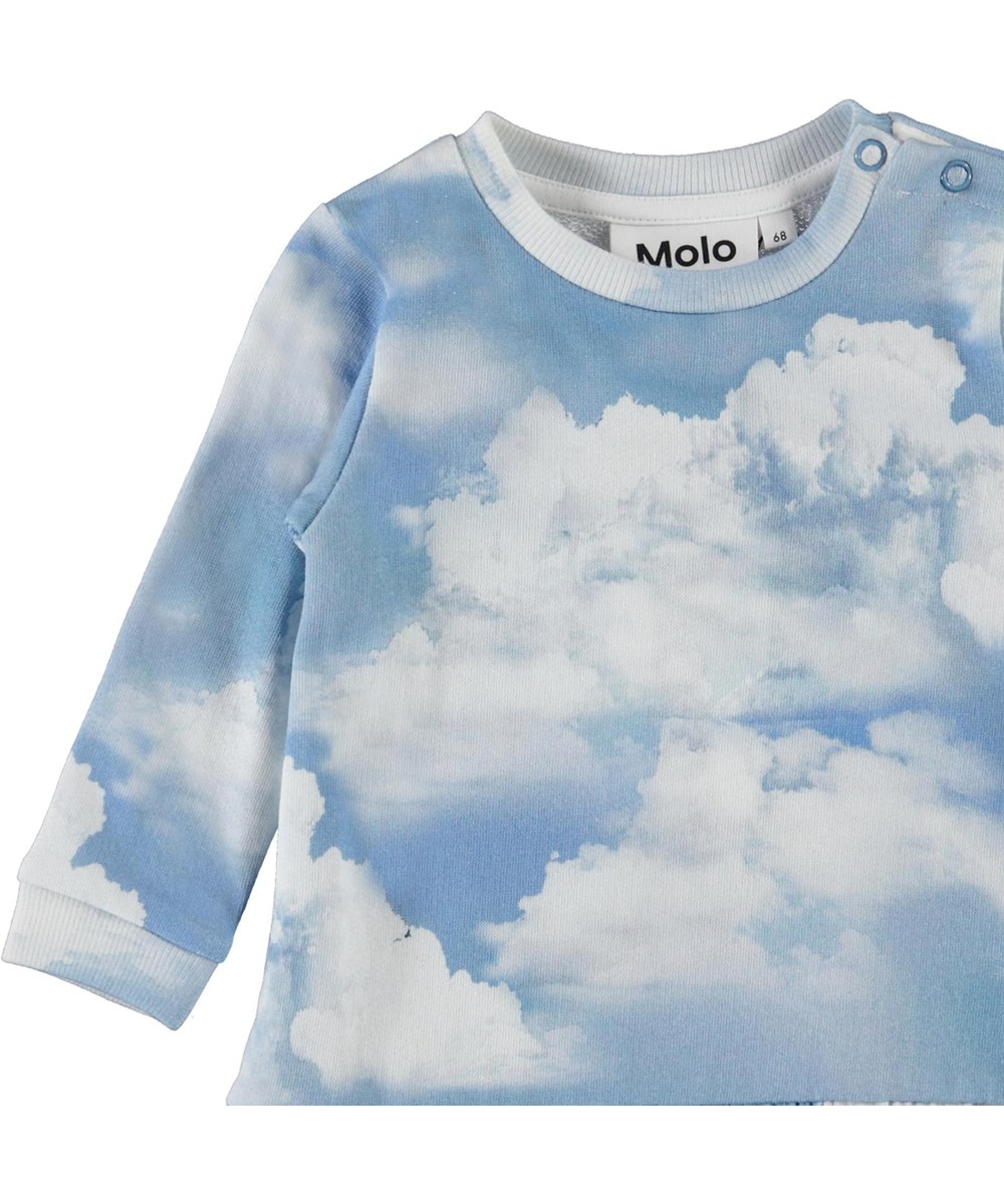 Calypso - Clouds - Öko-Babykleid mit Wolkendruck