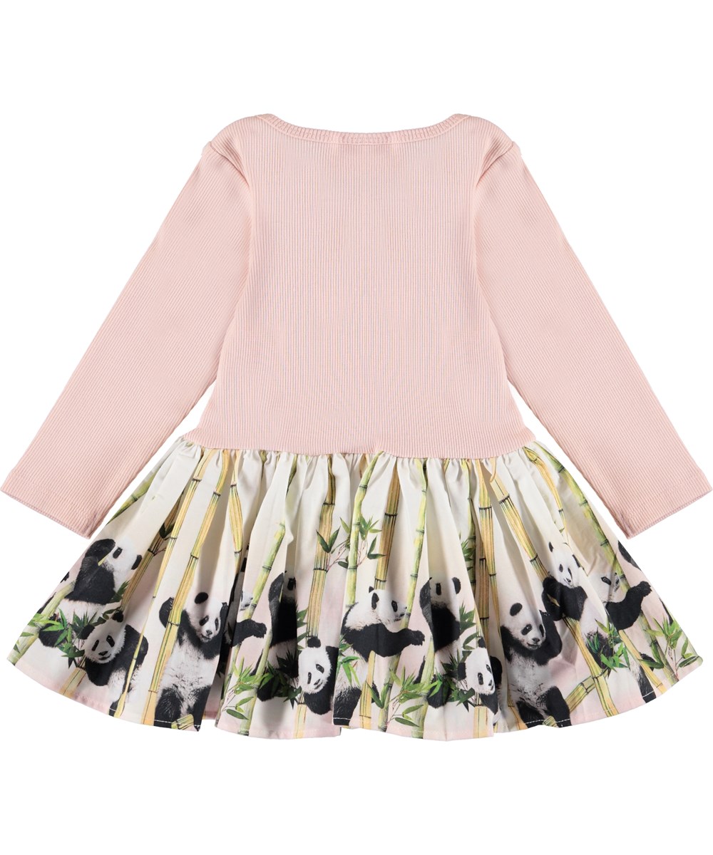 Candi - Panda Party Baby - Baby Kleid in Rosa mit Pandas