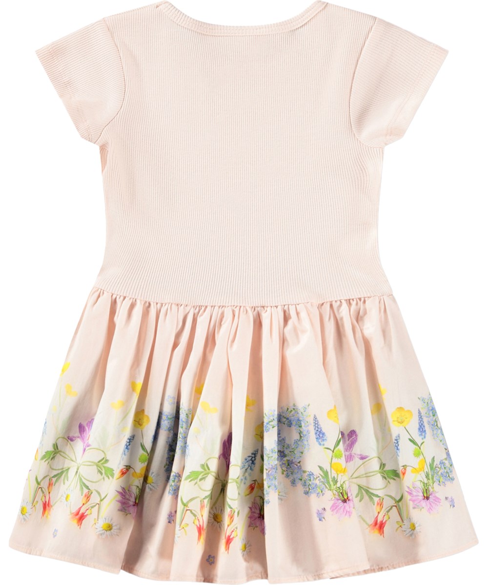 Carin - Garden Party - Rosa Kleid für die Kleinen aus Bio-Baumwolle mit Blumenmuster