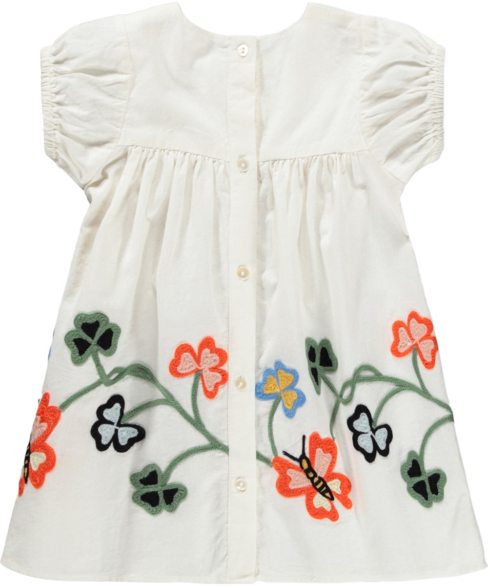 Carissa - Soft Nature - Weißes Kleid für die Kleinen aus Bio-Baumwolle mit Stickerei