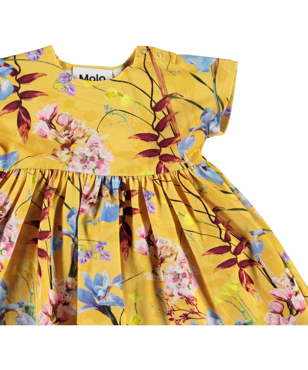 Channi - The Art Of Flowers - Öko-Babykleid mit Tieren