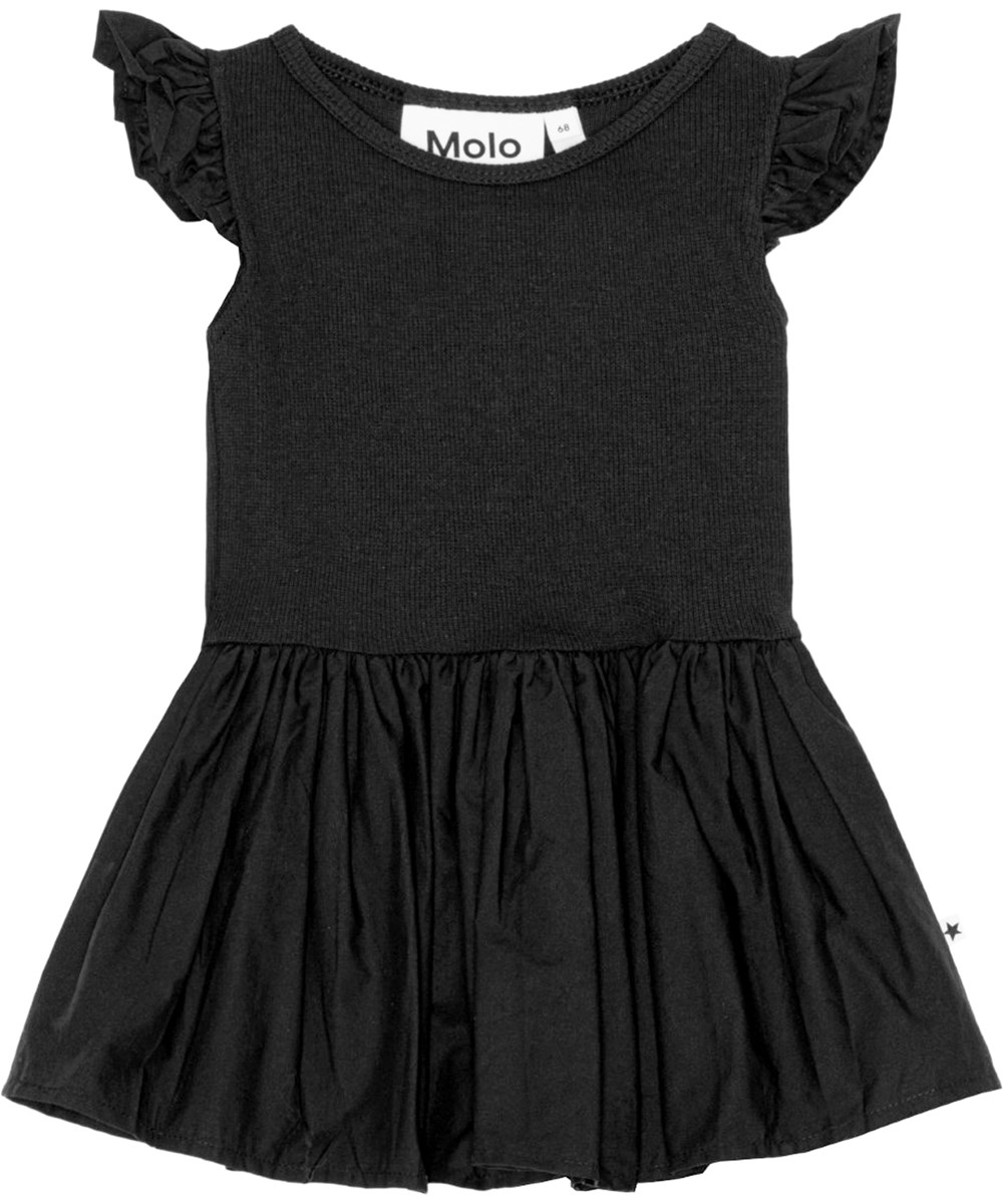 Cimi - Black - Schwarzes Öko-Babykleid