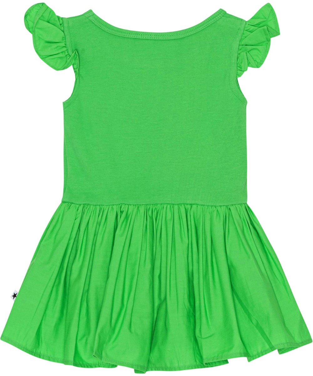 Cimi - Classic Green - Grünes Öko-Babykleid