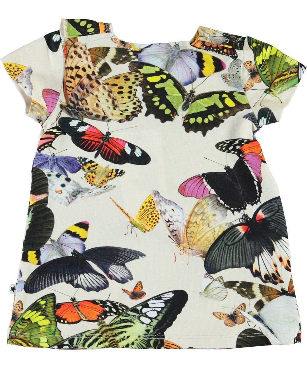 Cydney - Papillon - Ökologisches Baby Kleid mit Schmetterlingen