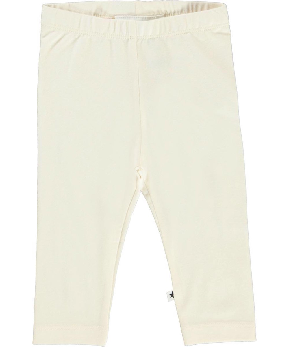 Nette solid - Pearled Ivory - Öko helle Babyleggings
