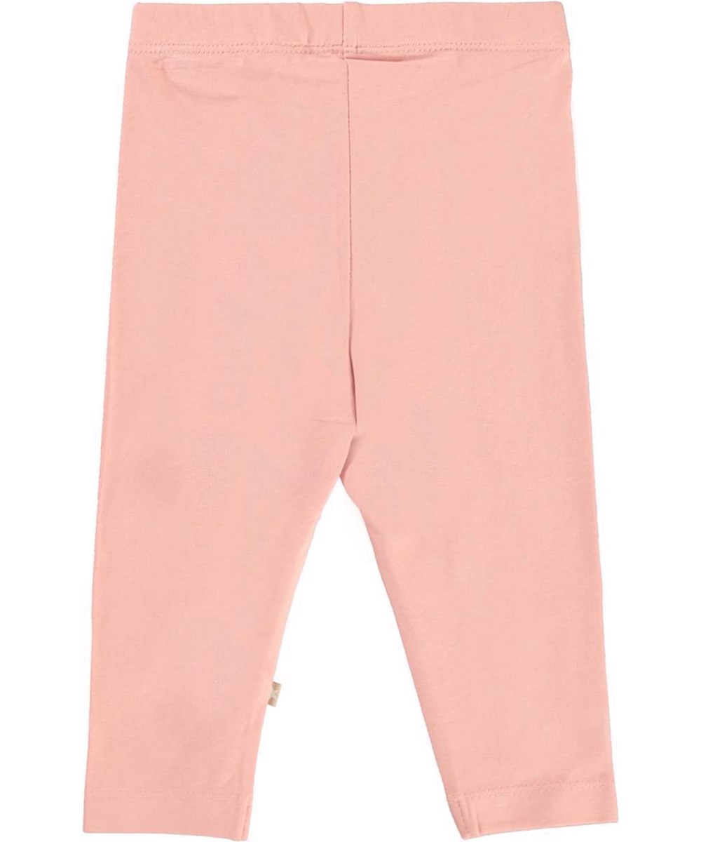 Nette solid - Rosewater - Öko Baby Leggings Koralle