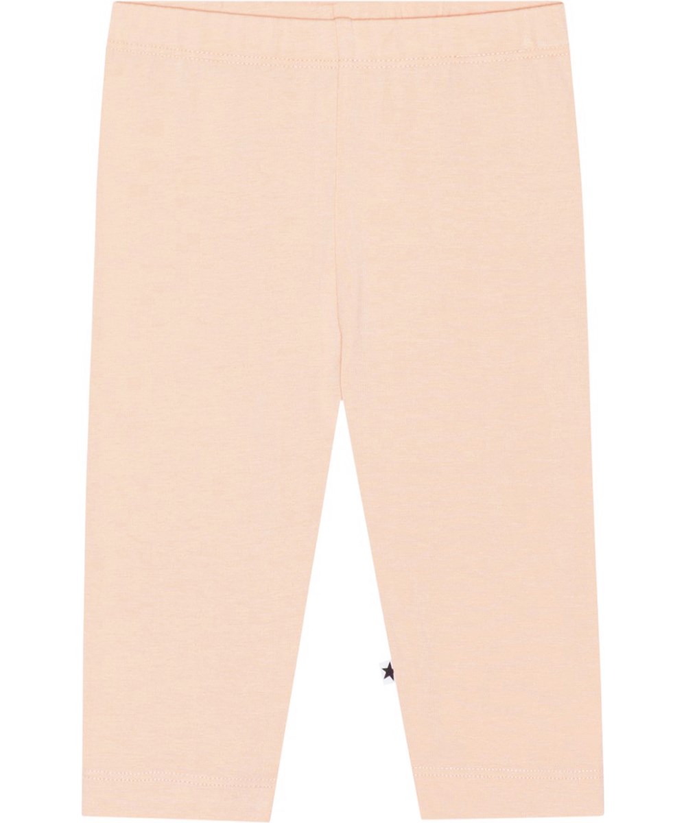 Nette solid - Fluffy Rose - Rosa Öko-Baby-Leggings