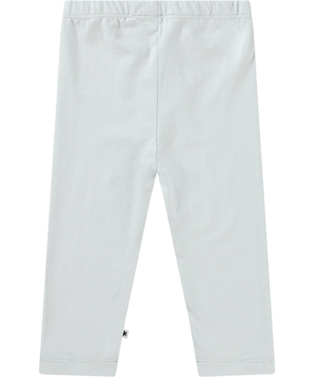 Nette Solid - Skywriting - Hellblaue Baby-Leggings aus Öko-Baumwolle.