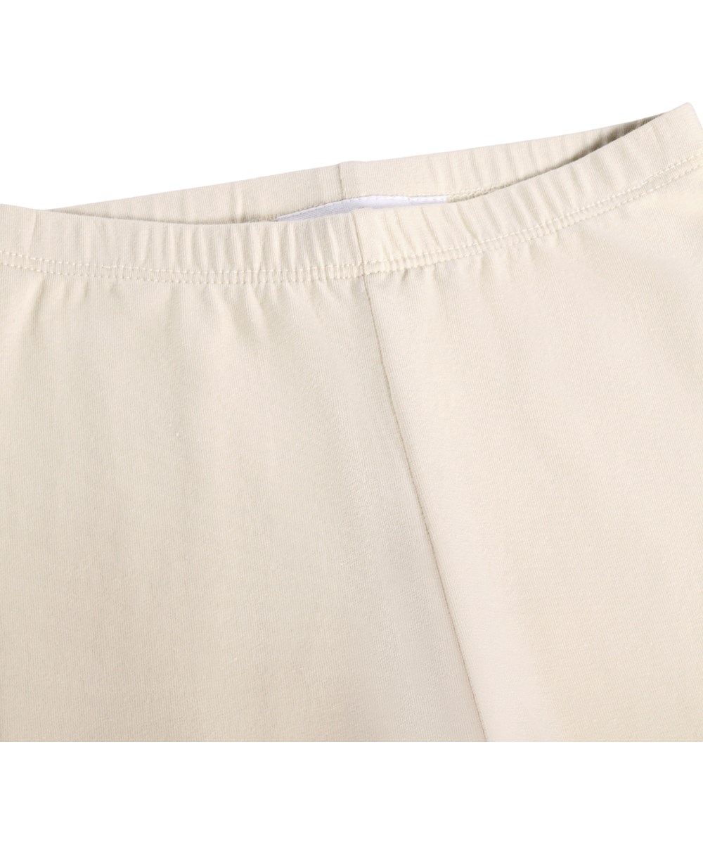 Nette Solid - Summer Sand - Weiße Leggings für die Kleinen aus Bio-Baumwolle