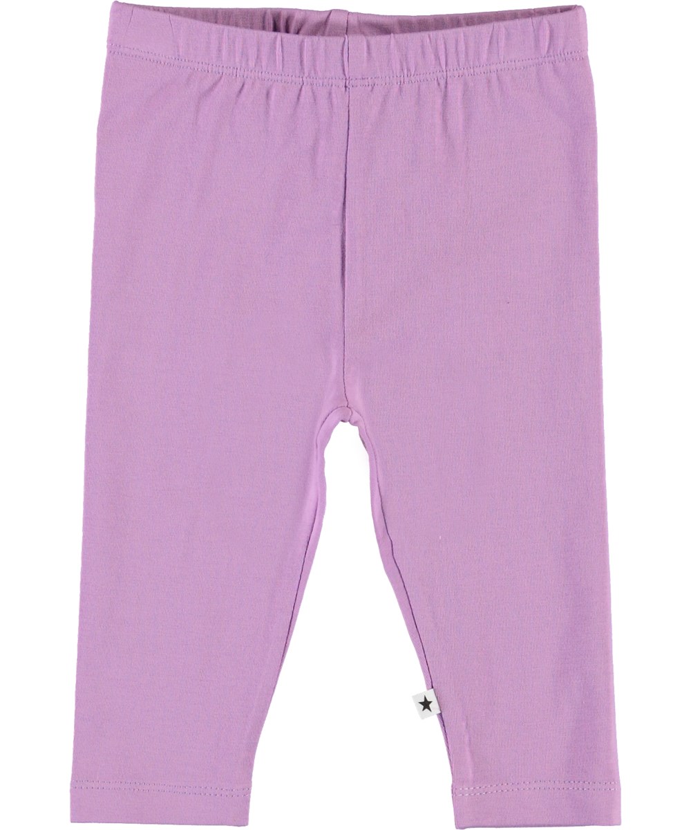 Nette Solid - Manga Purple - Lila Öko-Babyleggings