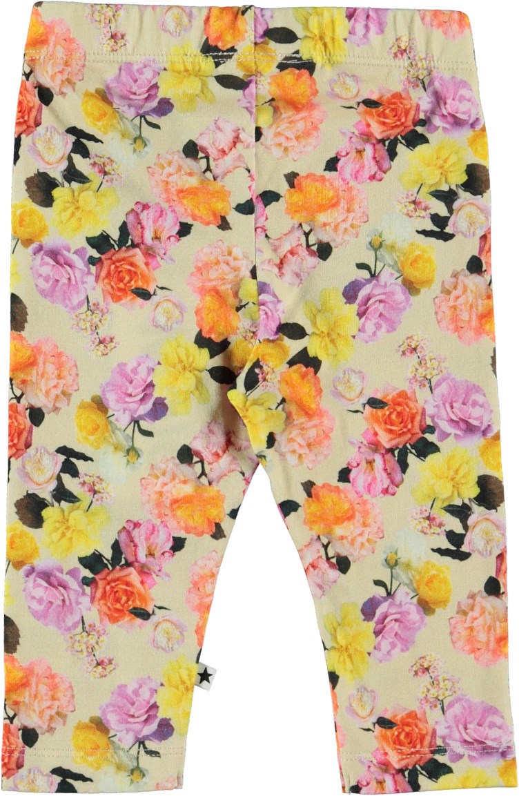 Stefanie - Baby Roses - Öko-Baby-Leggings mit Rosendruck