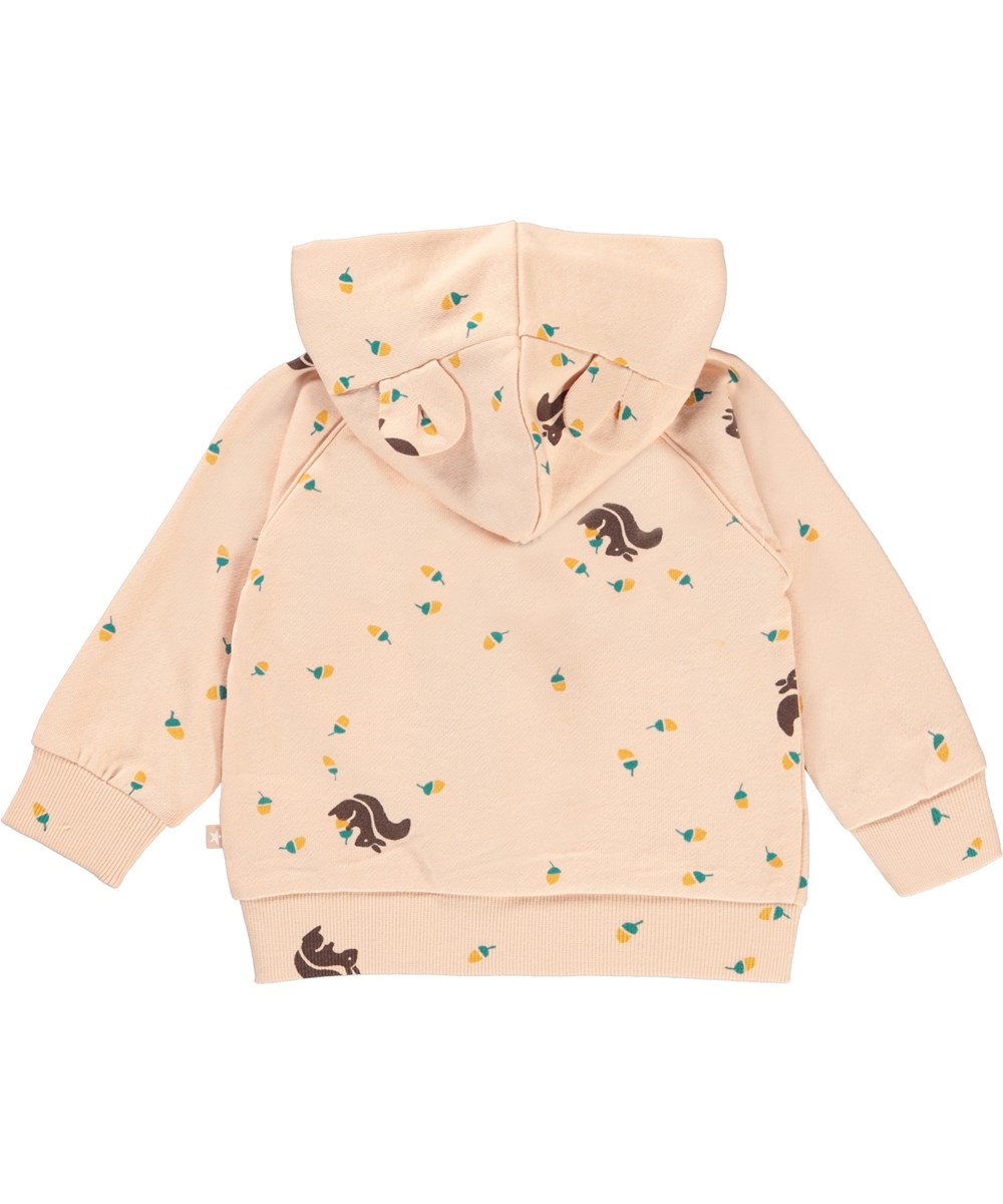 Dorothy - Gathering - Rosa Öko-Baby-Hoodie mit Ohren