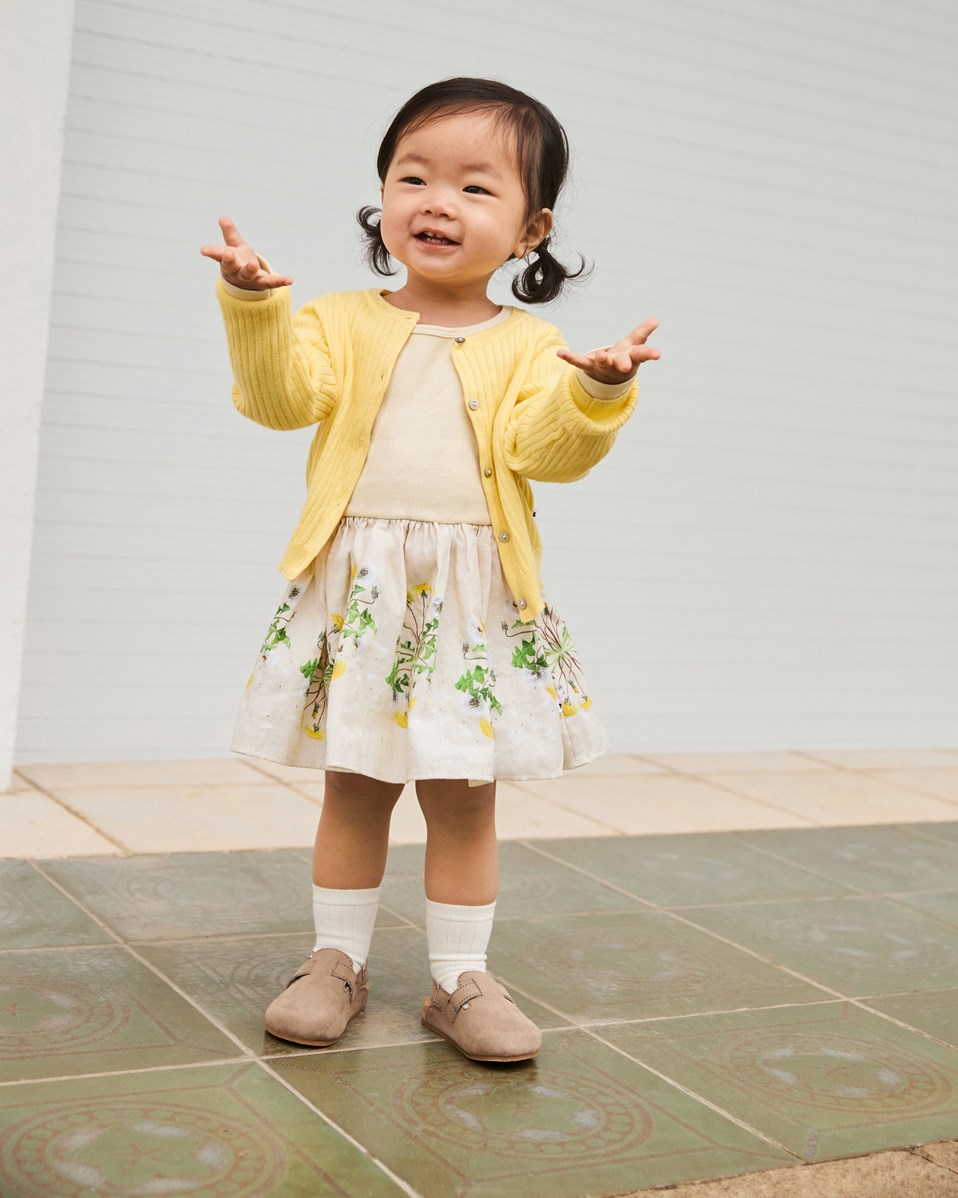 Gabby - Sunbright - Gelber Öko-Strick-Baby-Cardigan