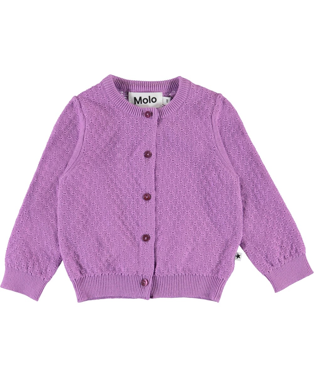 Ginny - Manga Purple - Kleine Baby-Strickjacke