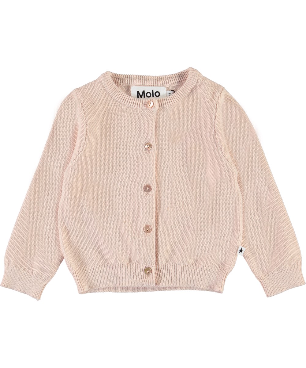 Ginny - Peach Blossom - Rosa Baby-Strickjacke