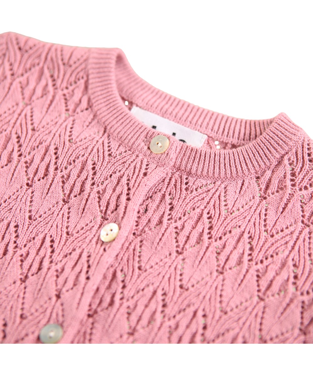 Gio - Fox Glove - Strickjacke für die Kleinen aus Öko-Baumwolle.