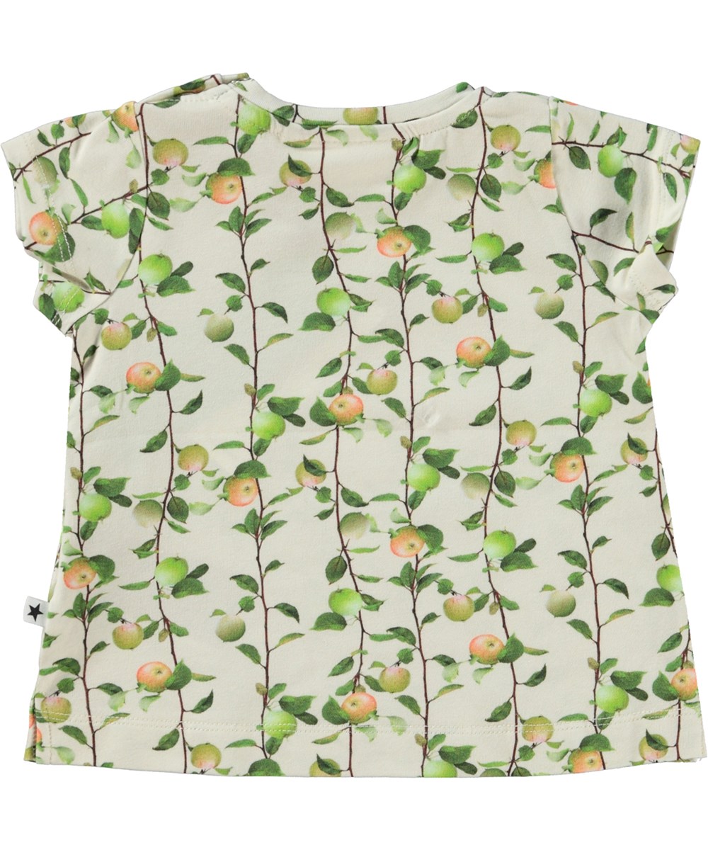 Elly - Apples Mini - Öko-Baby-T-Shirt mit Apfel-Print
