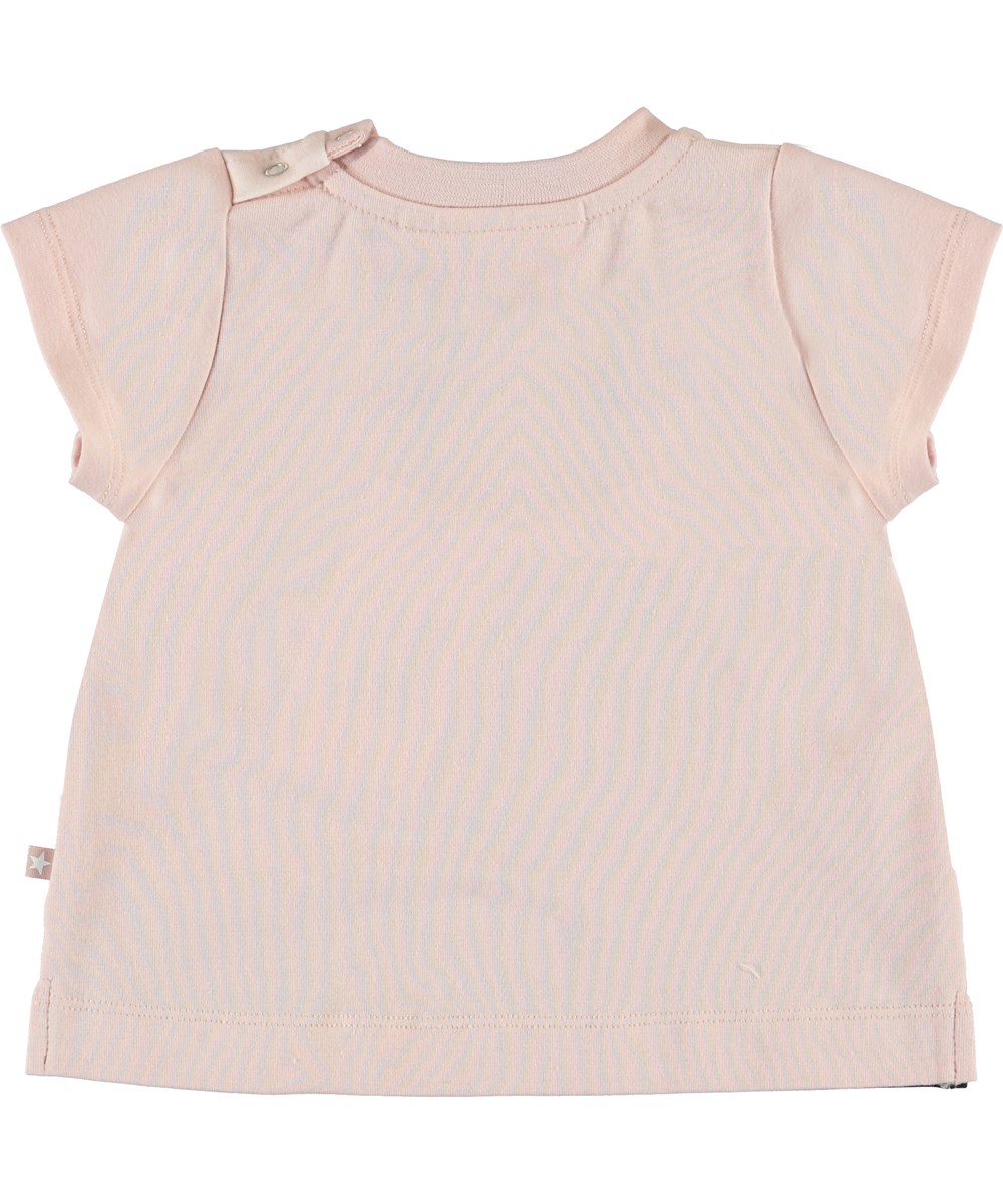 Elly - Baby Pandis - Rosa Baby T-Shirt mit Panda