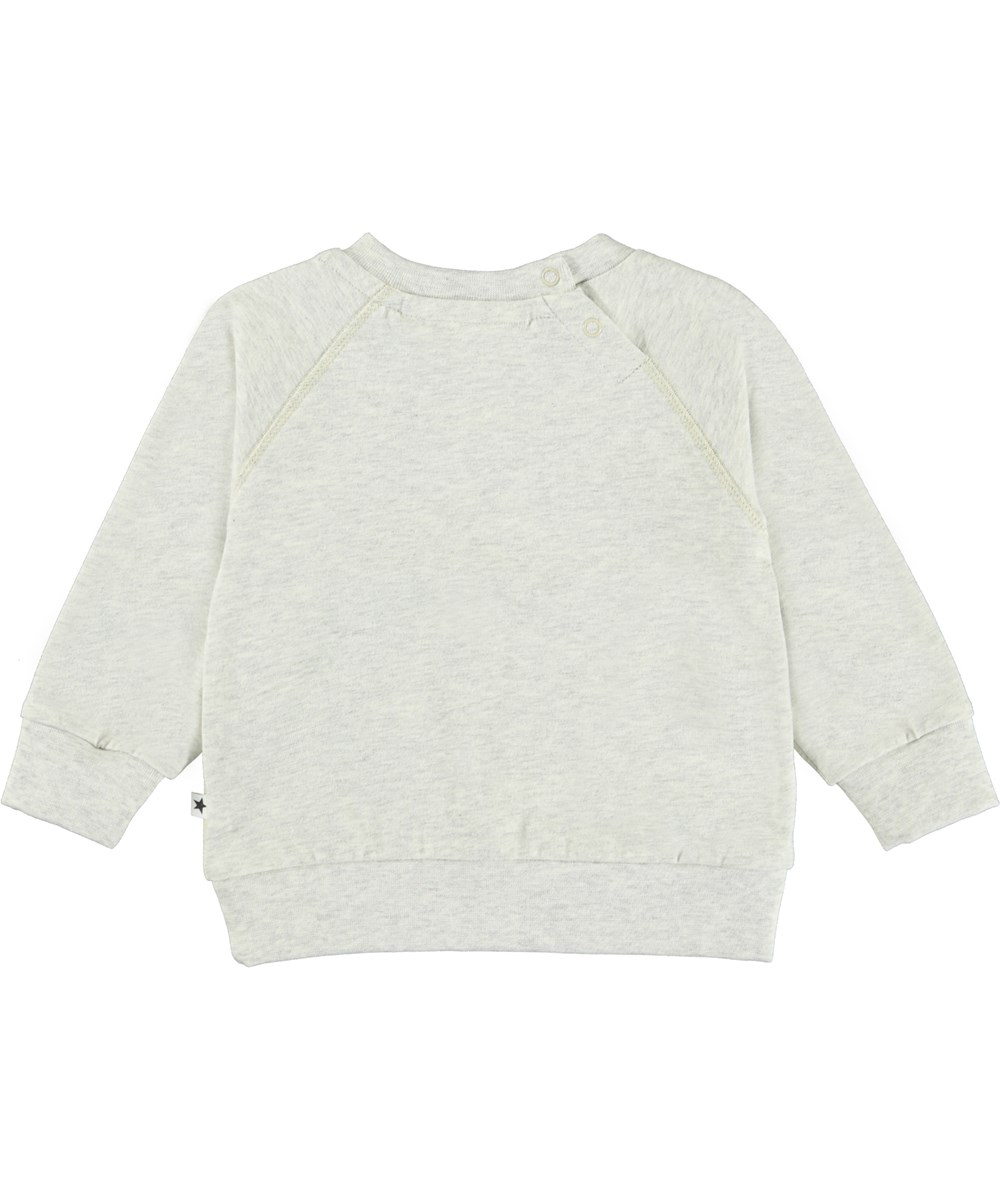 Elsa - Kind Squirrel - Hellgraue Öko-Babyshirt mit Eichhörnchen