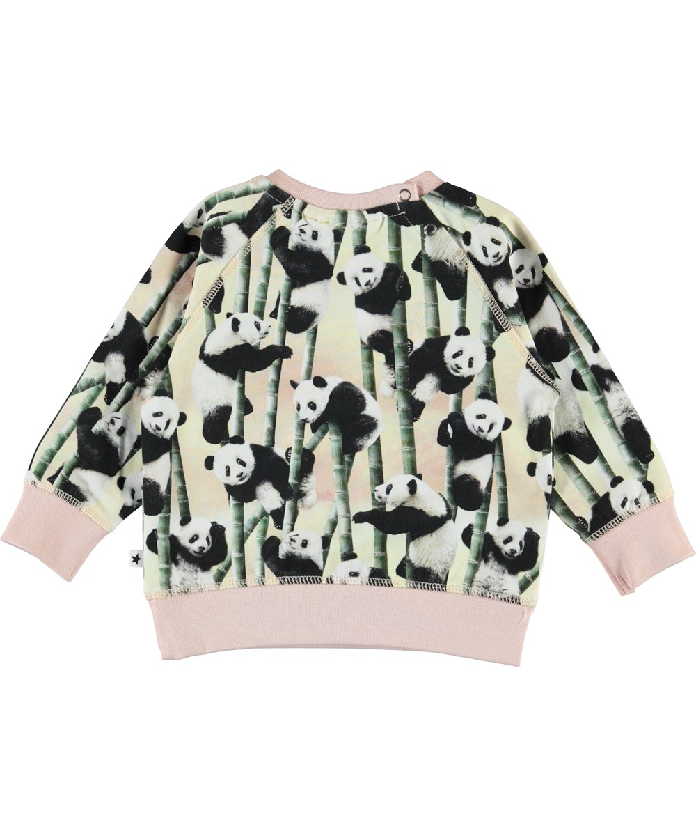 Elsa - Yin Yang - Ökologische Baby Bluse mit Pandas