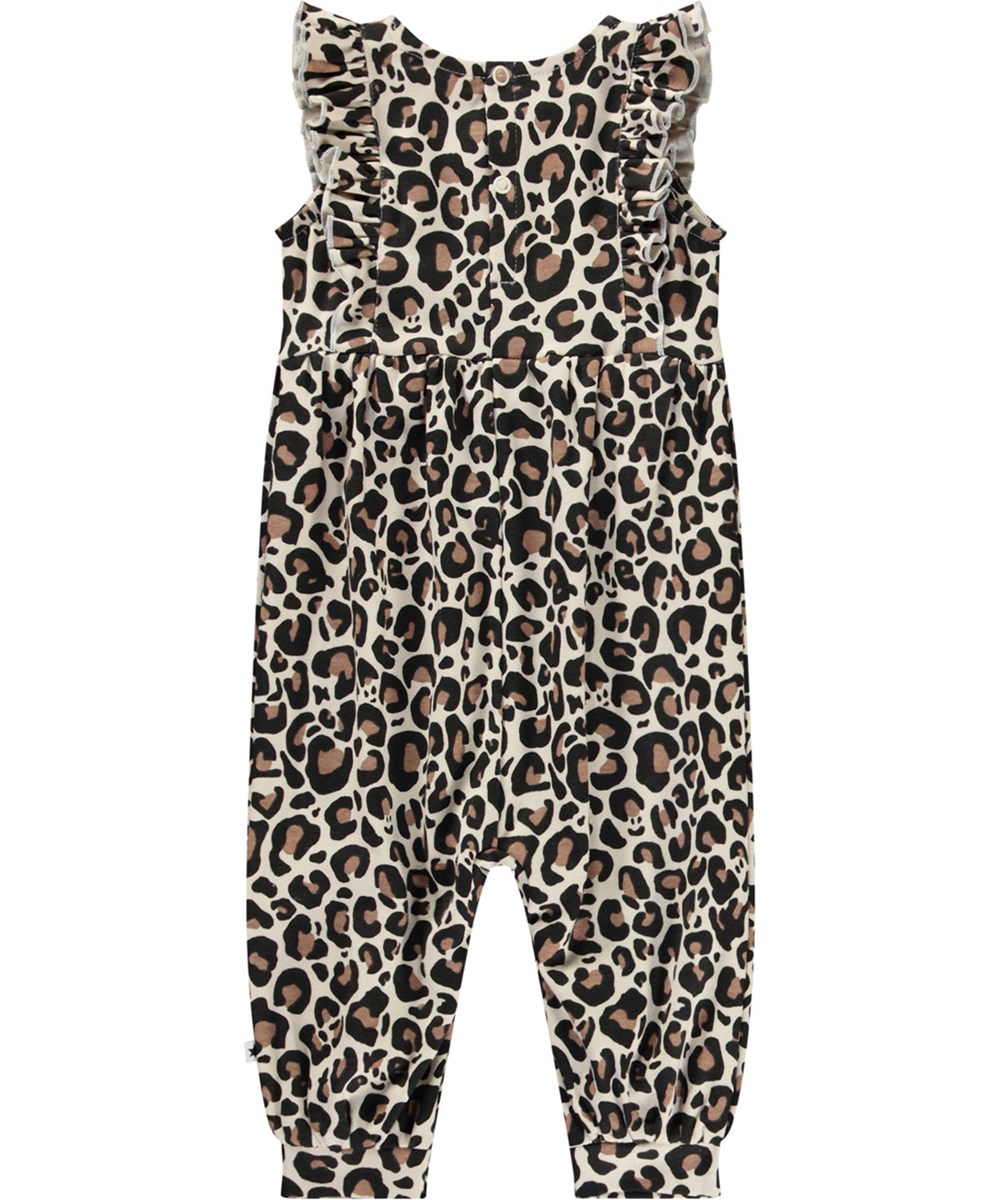 Fallon - Jaguar Sand - Babypakje van zacht biologisch katoen met een jaguarprint.