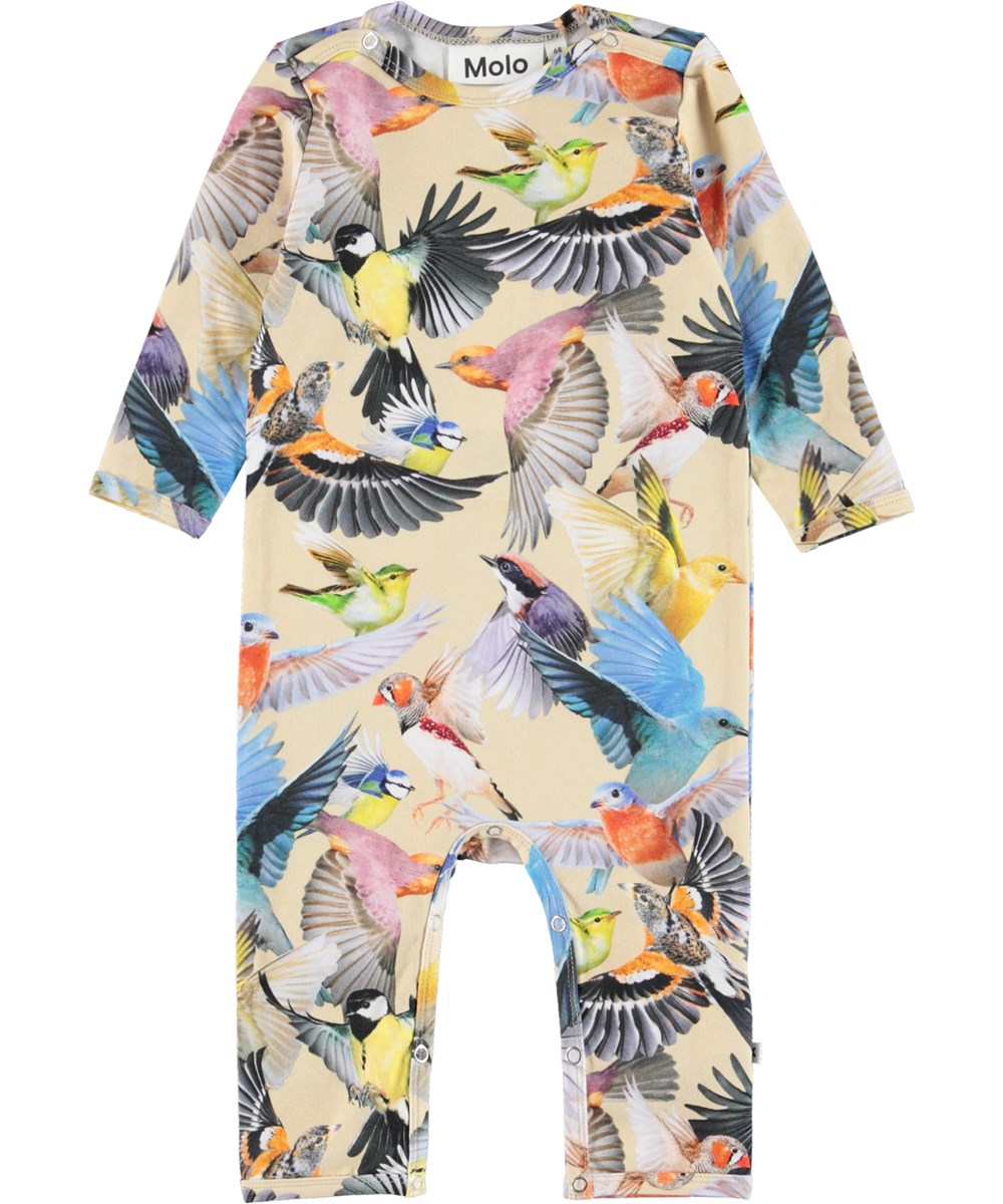 Fenez - Whimsical - Biologische babypakje met vogelprint