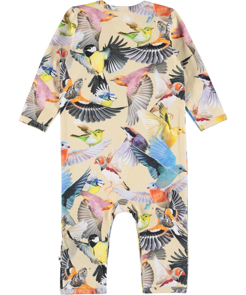 Fenez - Whimsical - Biologische babypakje met vogelprint