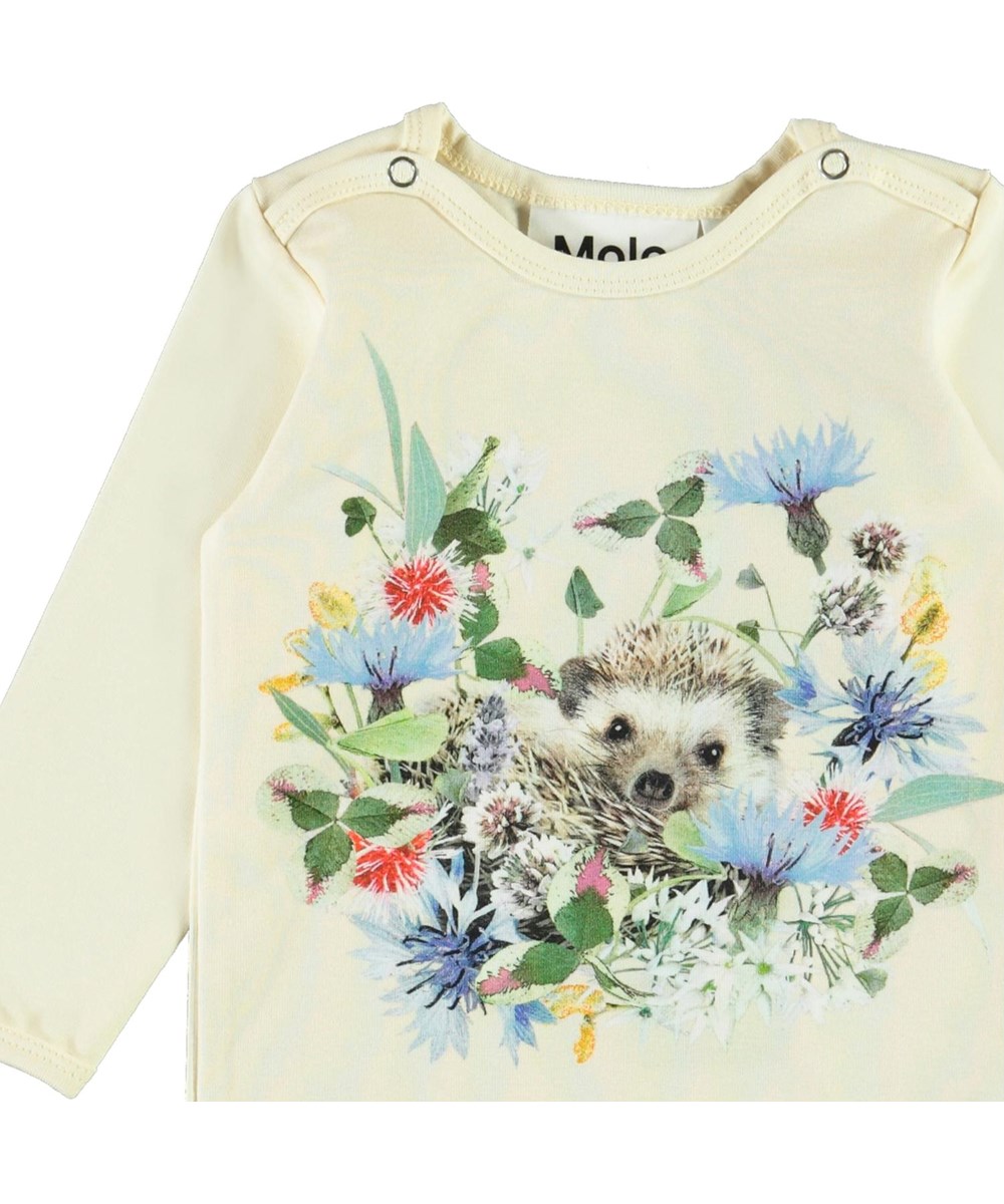 Foss - Mini Hedgehogs - Biologische rompertje met egeltjes print