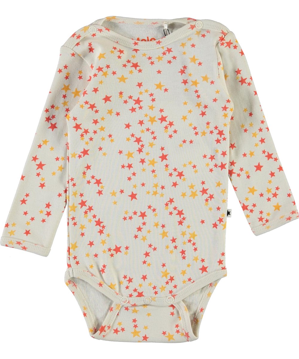 Foss - Starry Pearled - Biologische baby romper met sterren