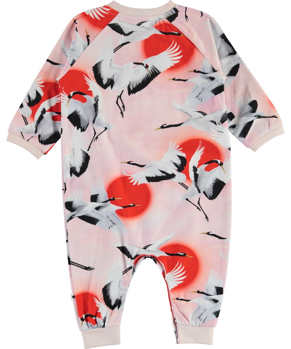 Francine - Sunrise Cranes - Biologische babypakje met vogels