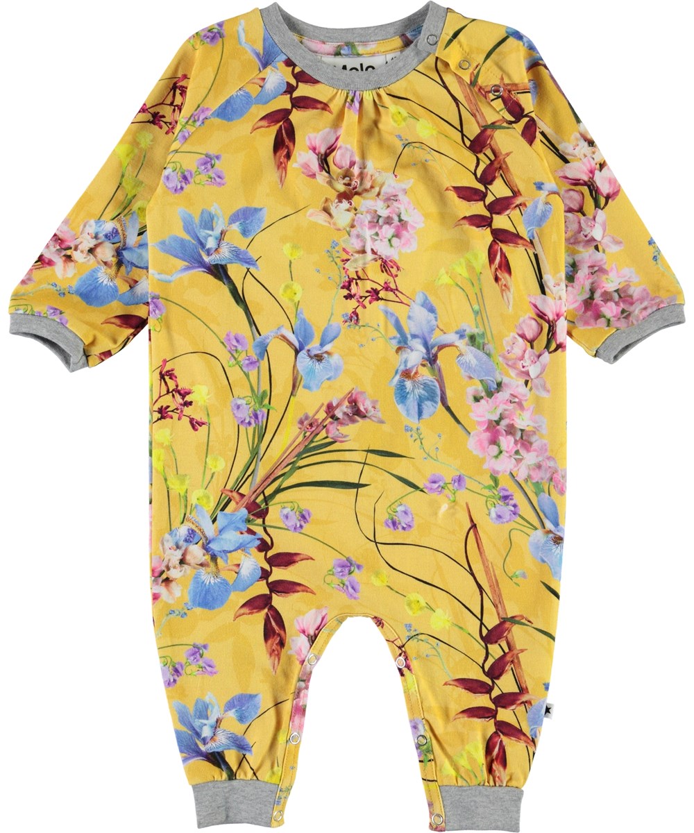 Francine - The Art Of Flowers - Gele biologische babypakje