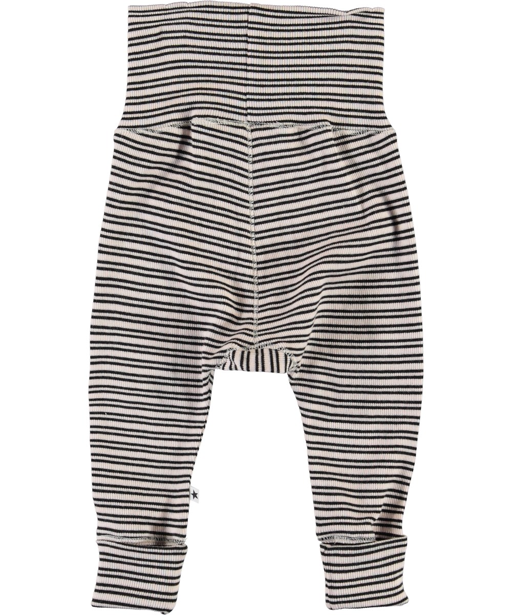 Sara - Blossom Black Stripe - Gestreepte babybroek