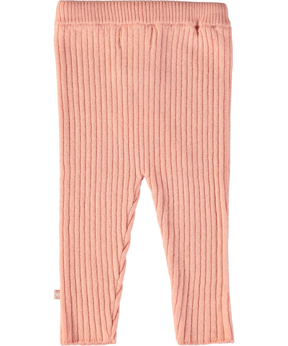 Shadow - Dusty Pink - Zalmkleurige wollen babybroek 