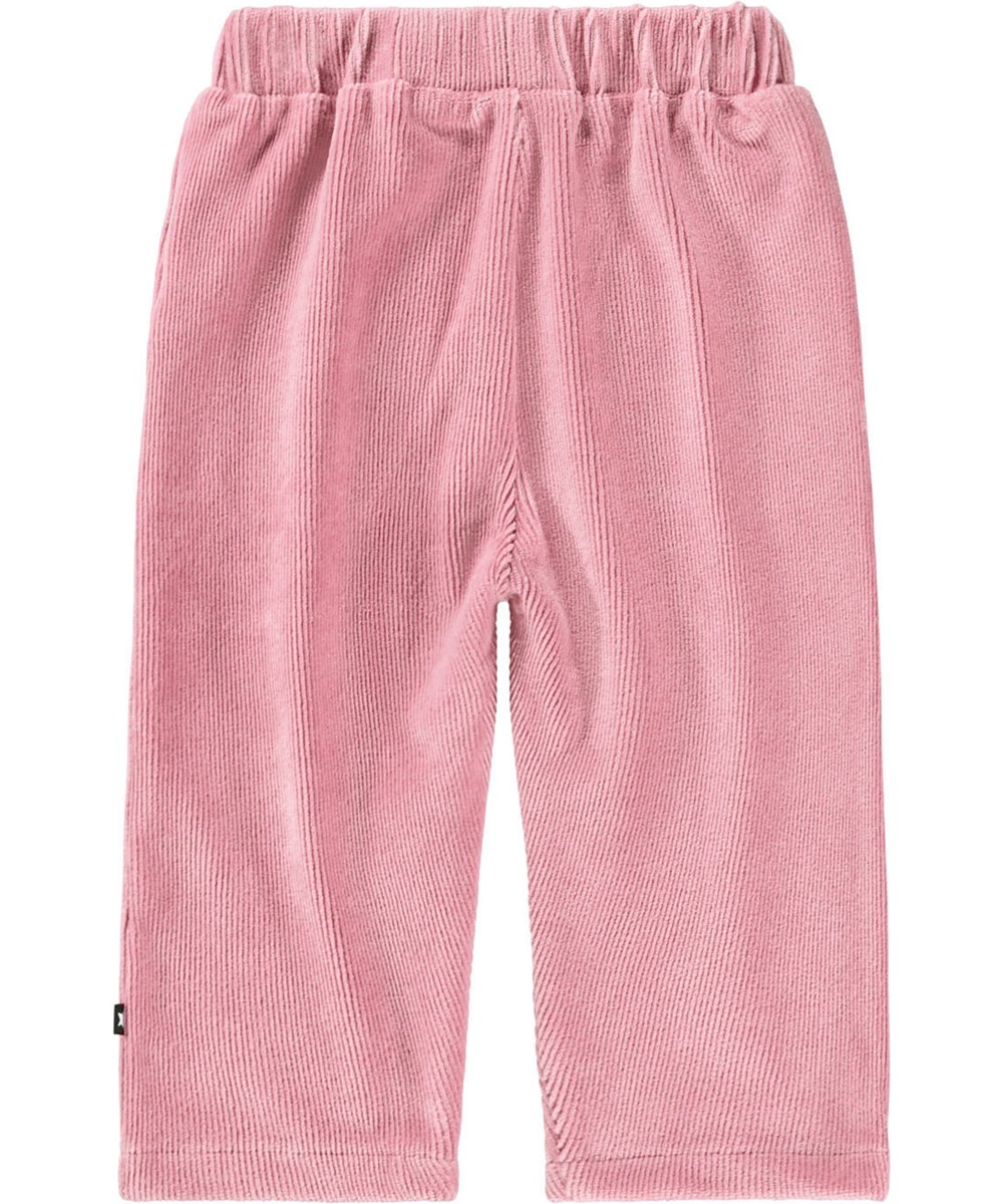 Suri - Fox Glove - Roze broek voor de kleintjes gemaakt van zacht fluweel.