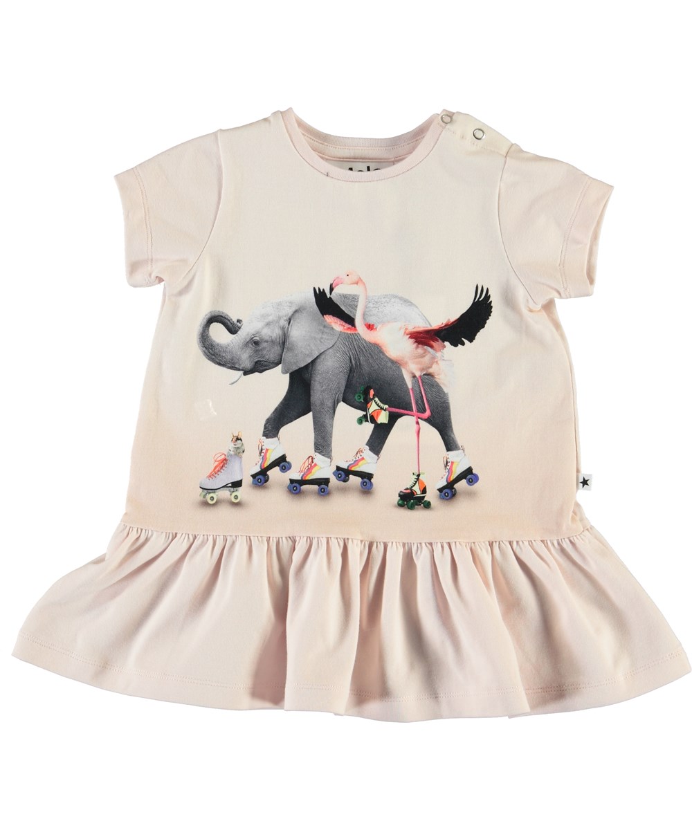Campa - Rolling Friends - Babyjurk met dieren op rolschaatsen