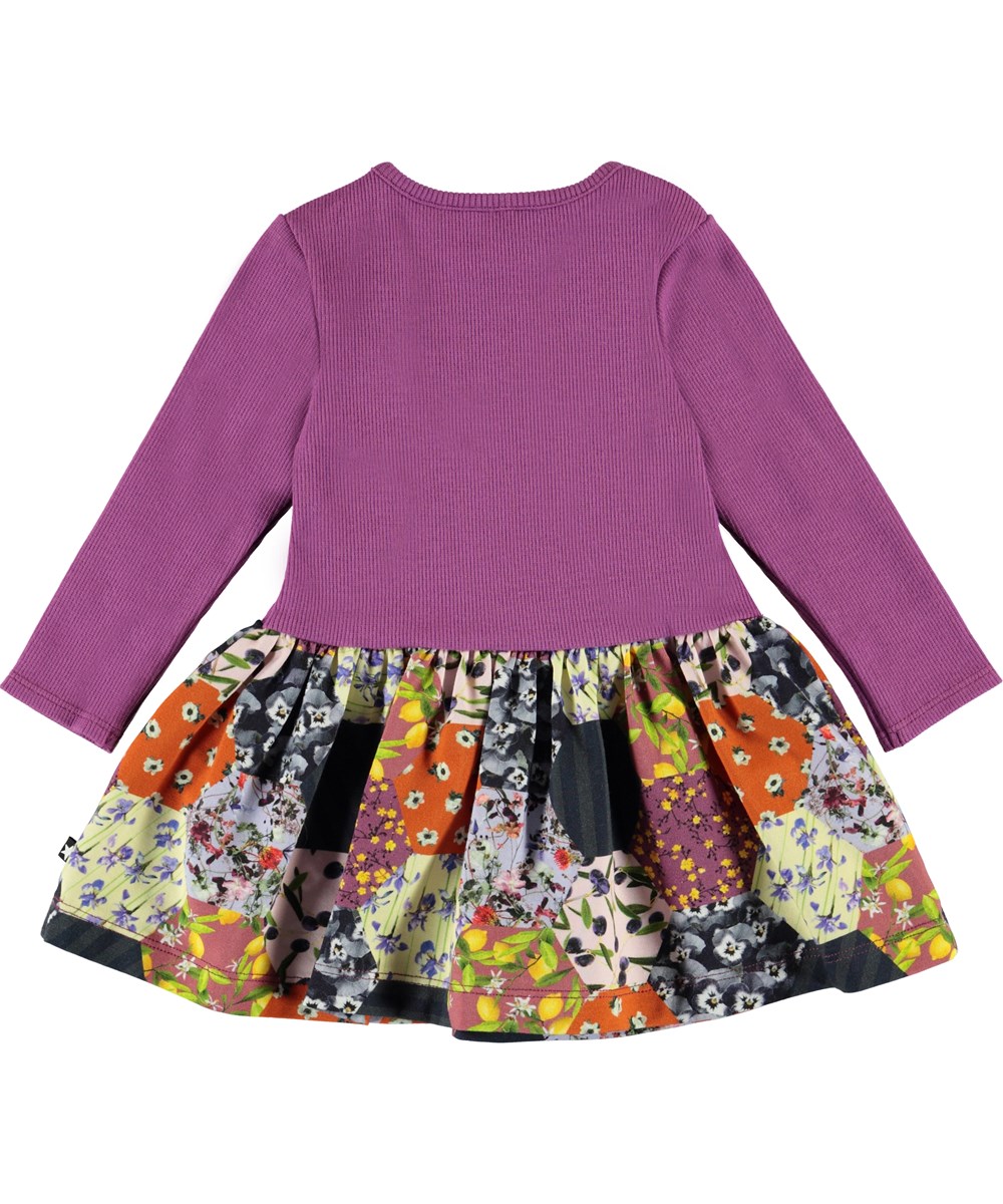 Carel - Patchwork - Biologische babyjurk met quilt print