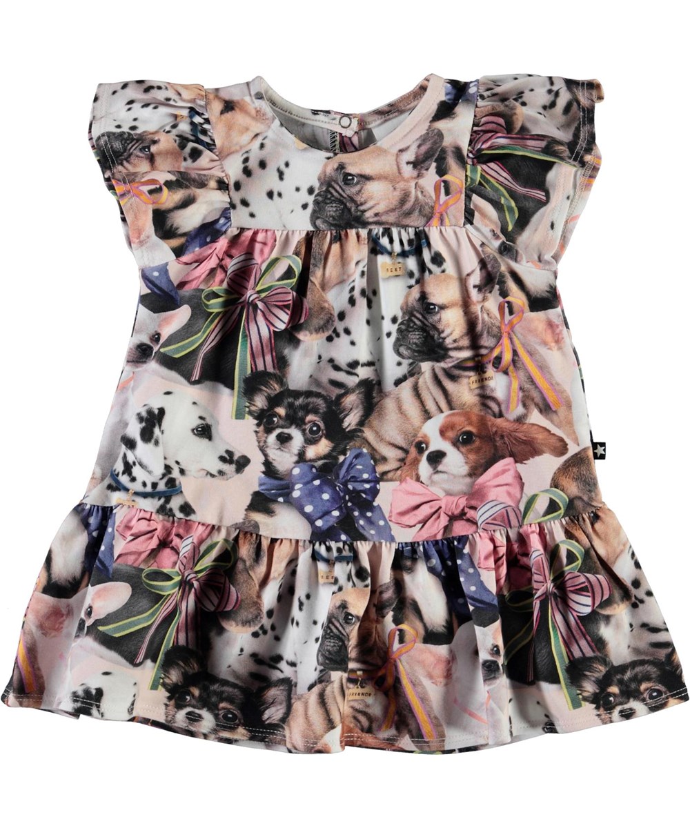 Carolle -  Puppy Love - Biologische babyjurk met honden