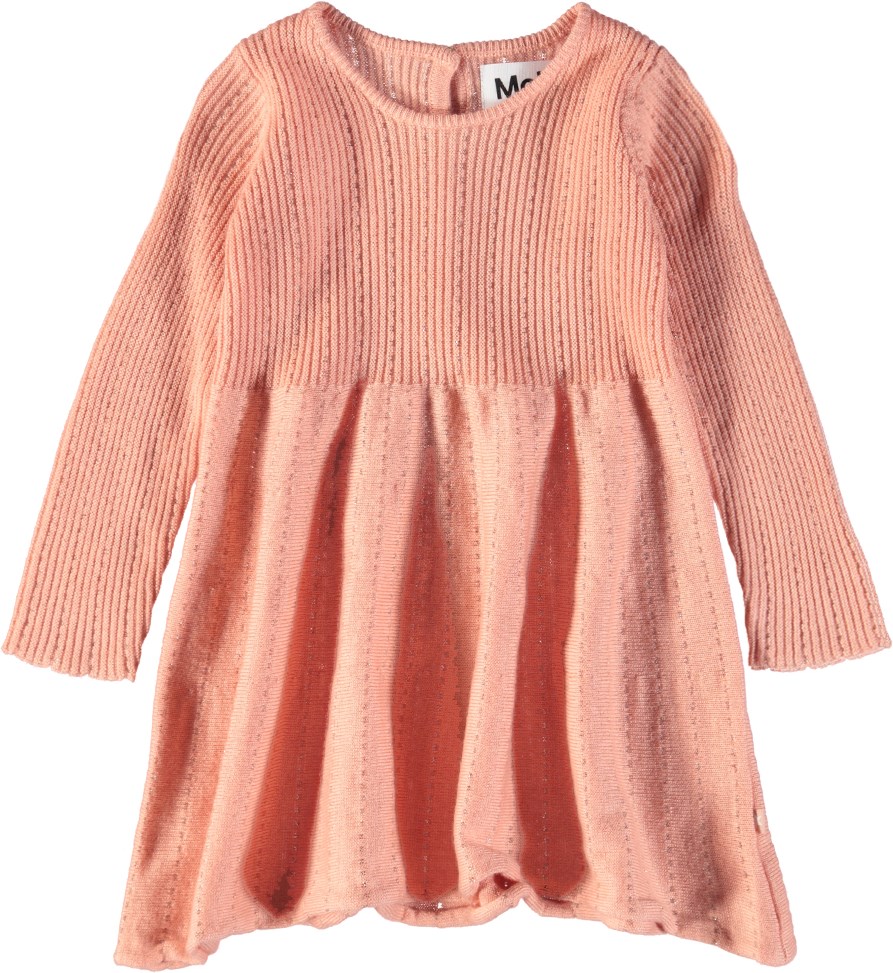 Cass - Dawn - Gebreide baby jurk met lange mouwen