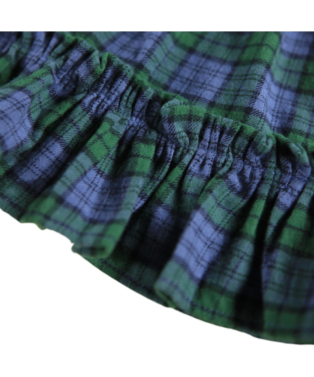 Cele - Blue Pine Check - Geruite jurk voor de kleintjes gemaakt van biologisch katoen.