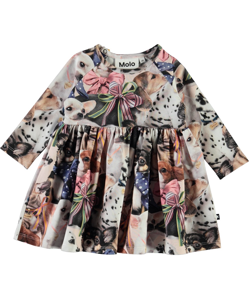 Charmaine -  Puppy Love - Biologische babyjurk met honden