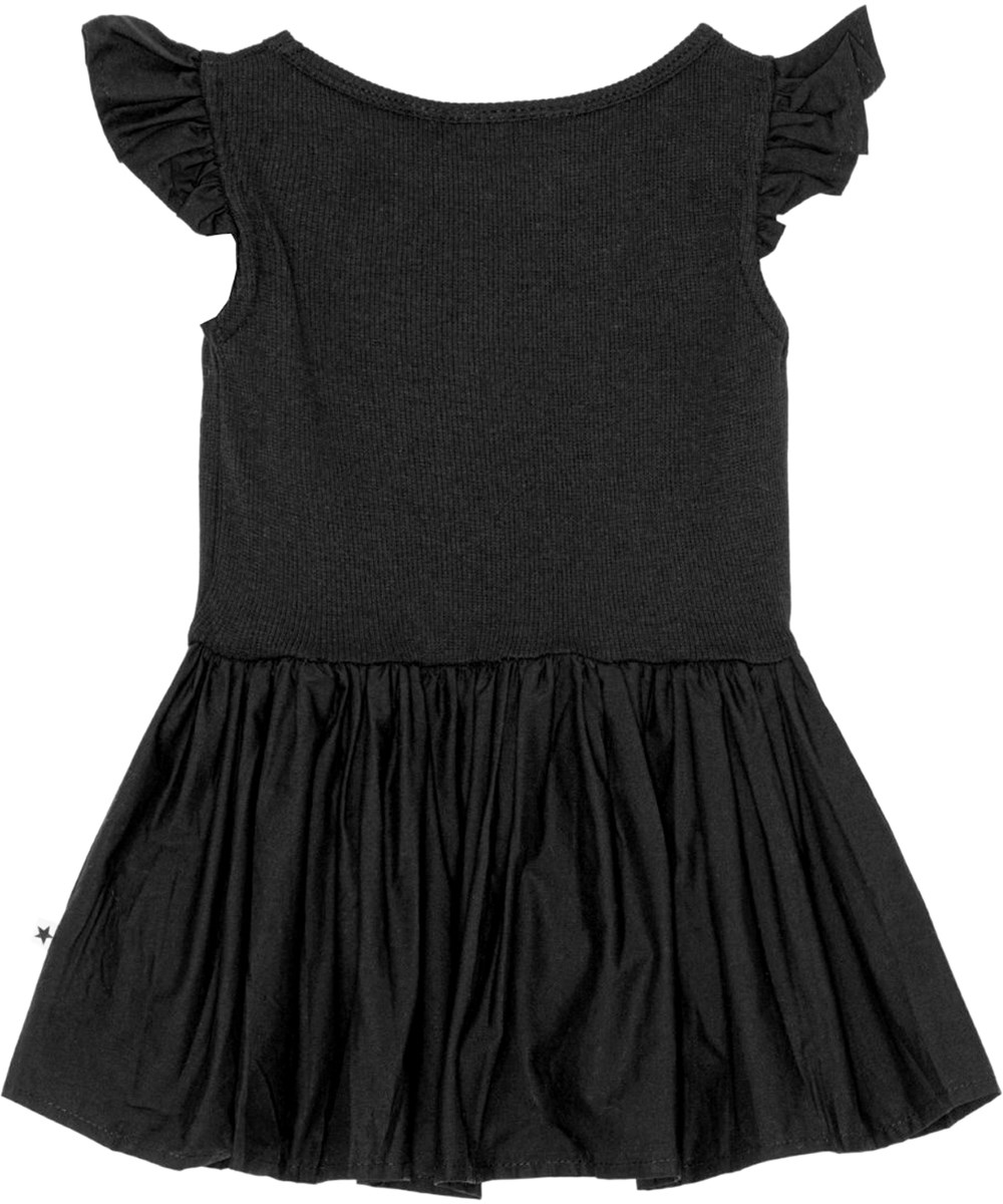 Cimi - Black - Zwarte biologische babyjurkje