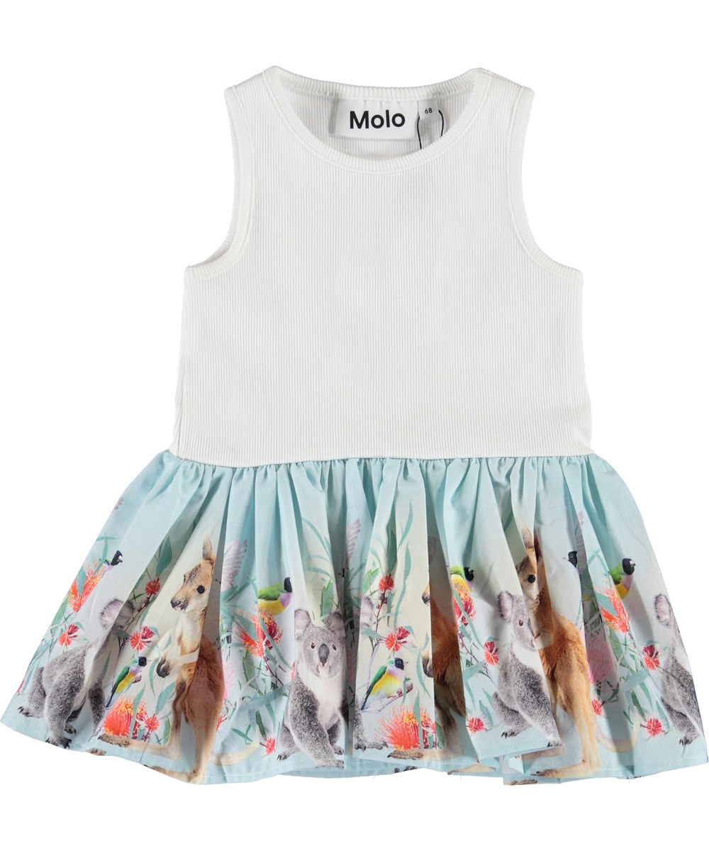 Cordelia - Little Friends - Babyjurk met kangoeroe’s